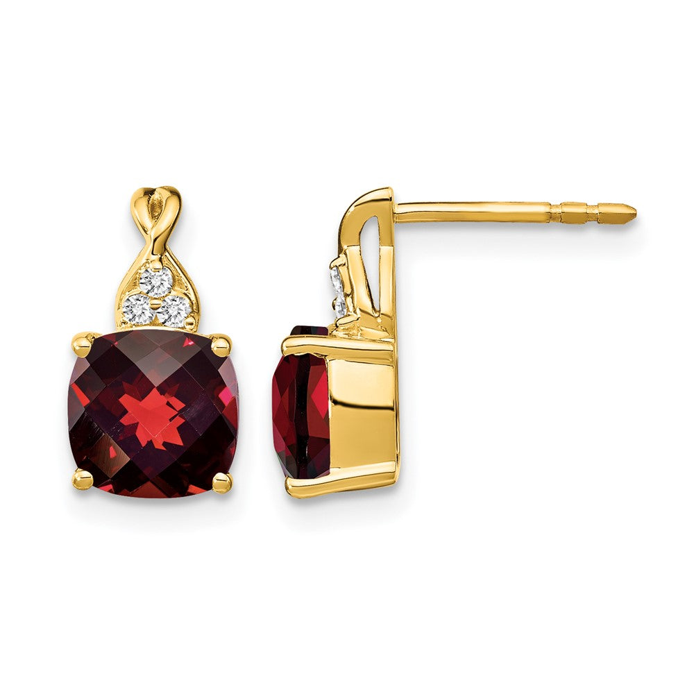 Gemstone and Diamond Earrings