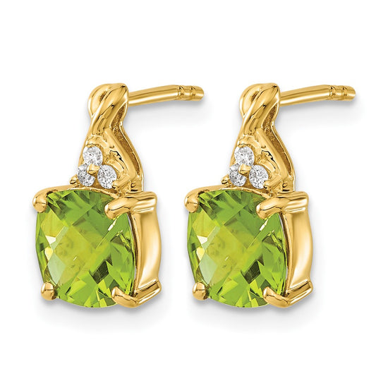 Gemstone and Diamond Earrings