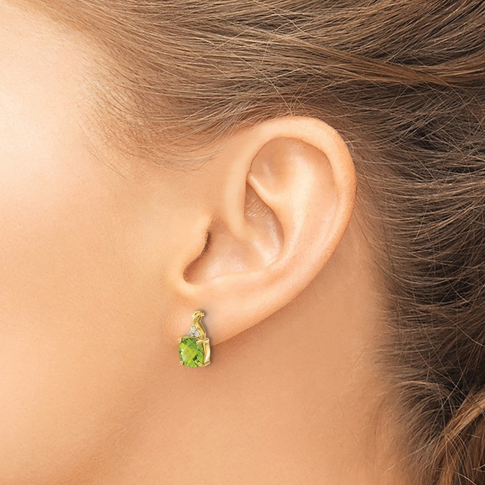 Gemstone and Diamond Earrings