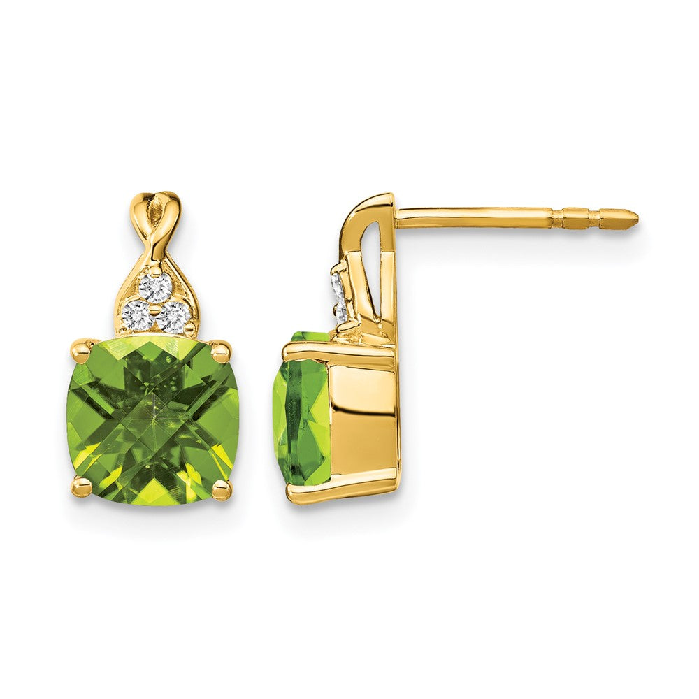 Gemstone and Diamond Earrings