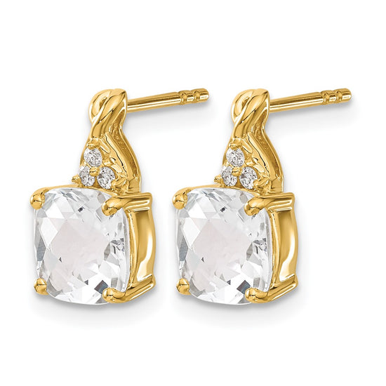 Gemstone and Diamond Earrings