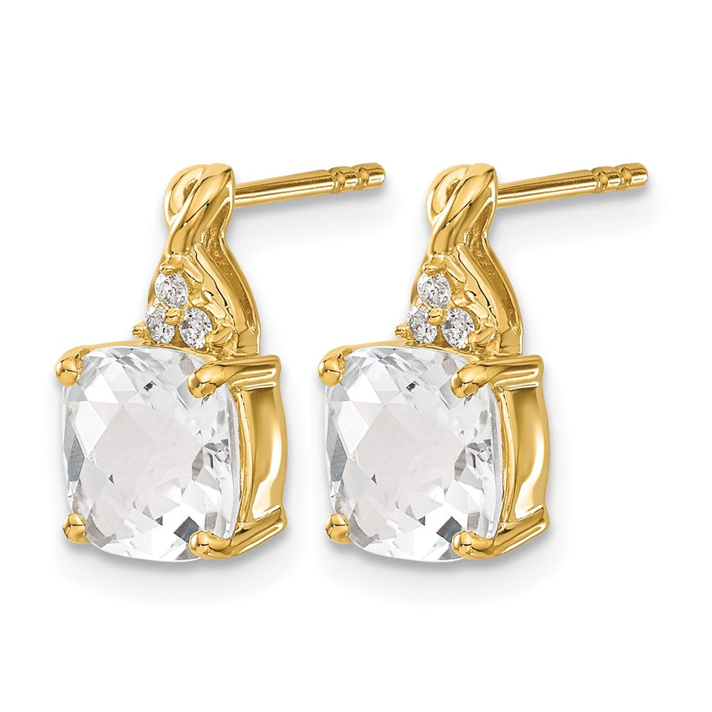 Gemstone and Diamond Earrings