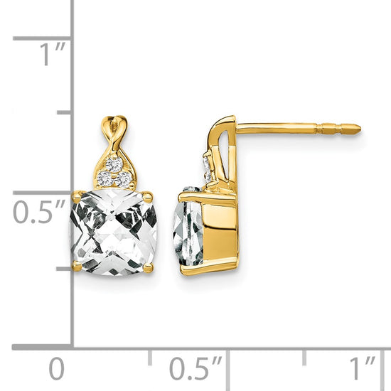 Gemstone and Diamond Earrings