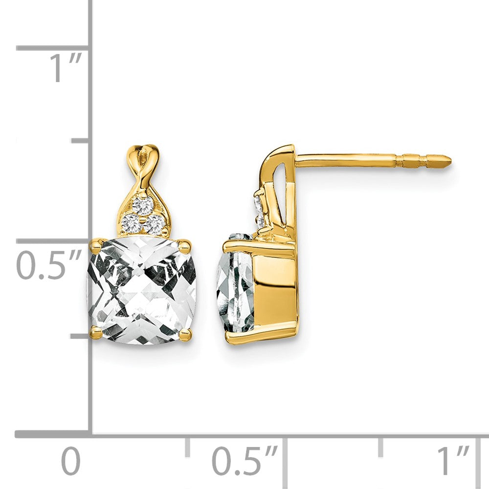 Gemstone and Diamond Earrings