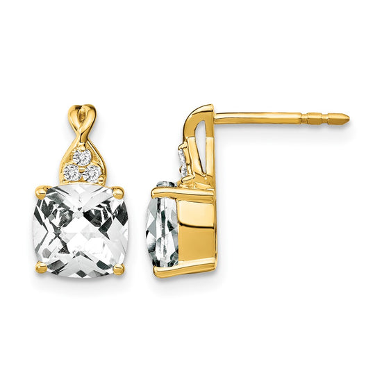 Gemstone and Diamond Earrings