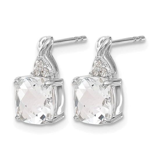 Gemstone and Diamond Earrings
