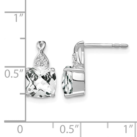 Gemstone and Diamond Earrings