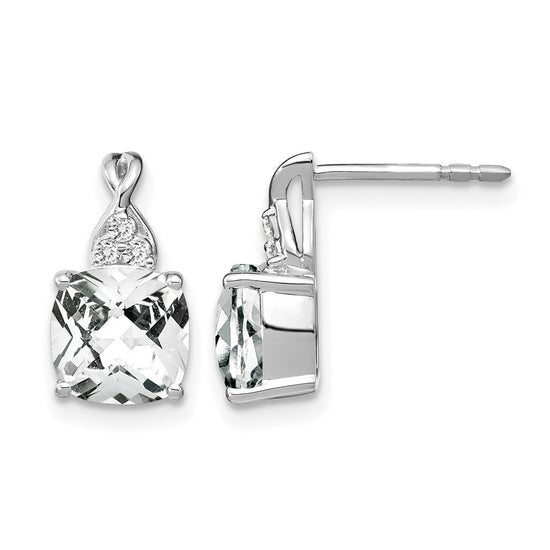 Gemstone and Diamond Earrings