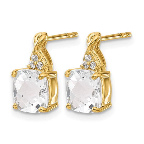Gemstone and Diamond Earrings