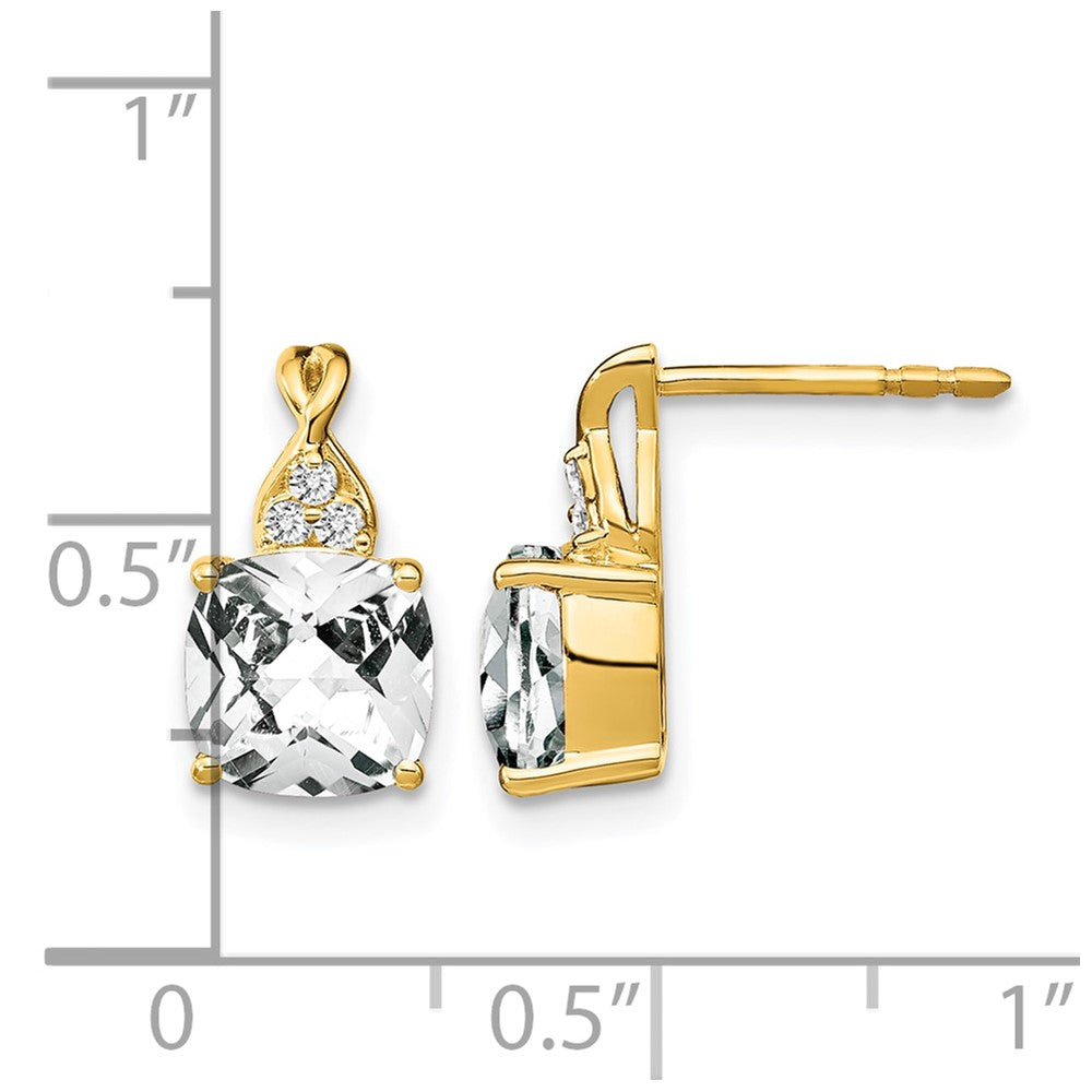 Gemstone and Diamond Earrings