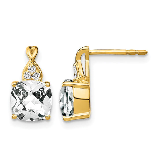 Gemstone and Diamond Earrings