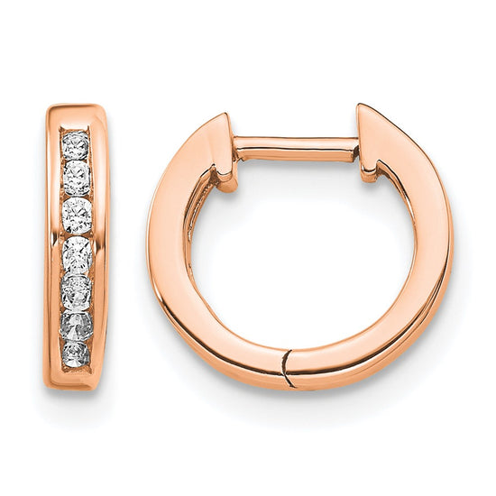 Diamond Hinged Hoop Earrings