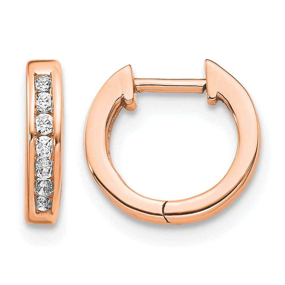 Diamond Hinged Hoop Earrings