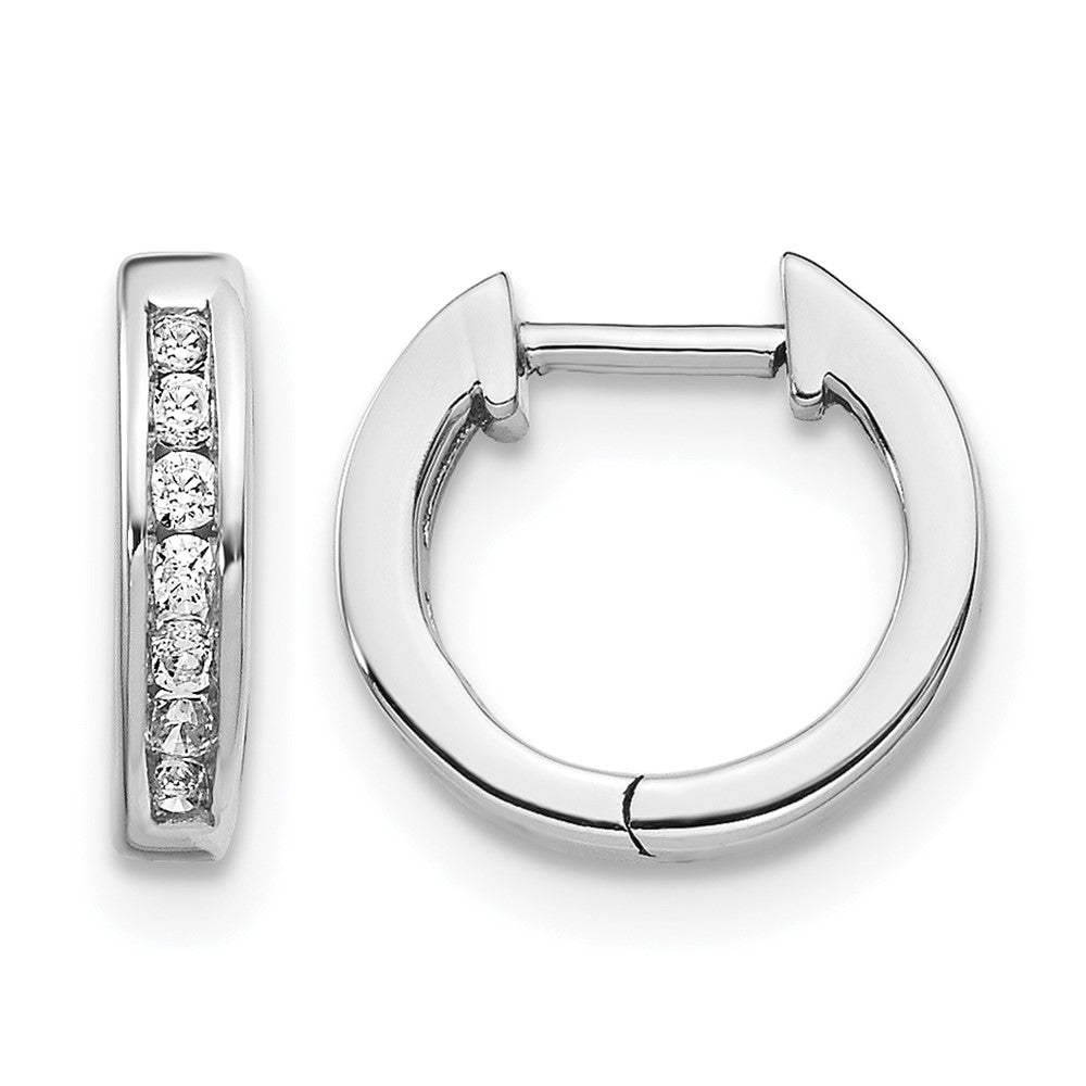 Diamond Hinged Hoop Earrings