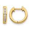 Diamond Hinged Hoop Earrings