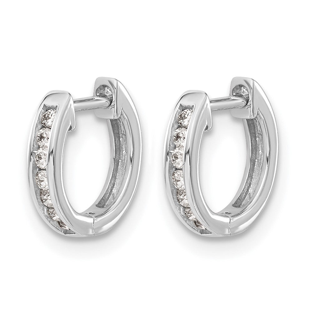 Diamond Hinged Hoop Earrings