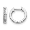 Diamond Hinged Hoop Earrings