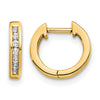Diamond Hinged Hoop Earrings