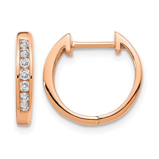 Diamond Hinged Hoop Earrings
