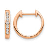 Diamond Hinged Hoop Earrings