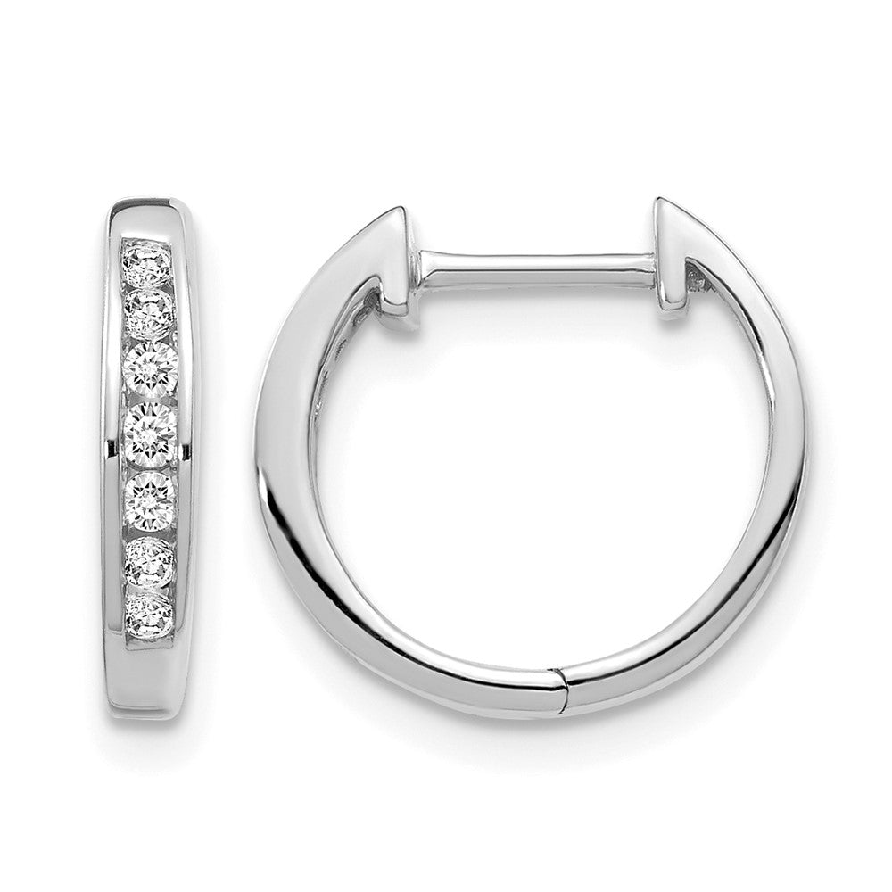 Diamond Hinged Hoop Earrings