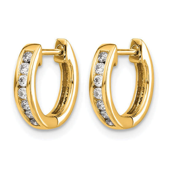Diamond Hinged Hoop Earrings