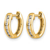 Diamond Hinged Hoop Earrings