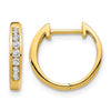 Diamond Hinged Hoop Earrings