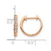 Diamond Hinged Hoop Earrings