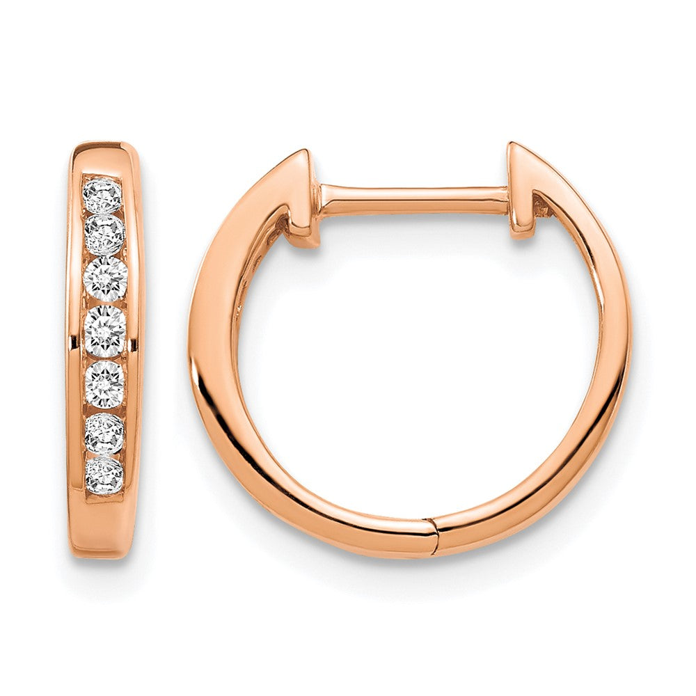 Diamond Hinged Hoop Earrings