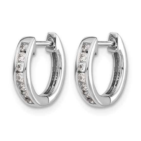 Diamond Hinged Hoop Earrings