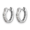 Diamond Hinged Hoop Earrings
