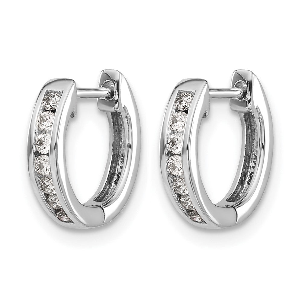 Diamond Hinged Hoop Earrings
