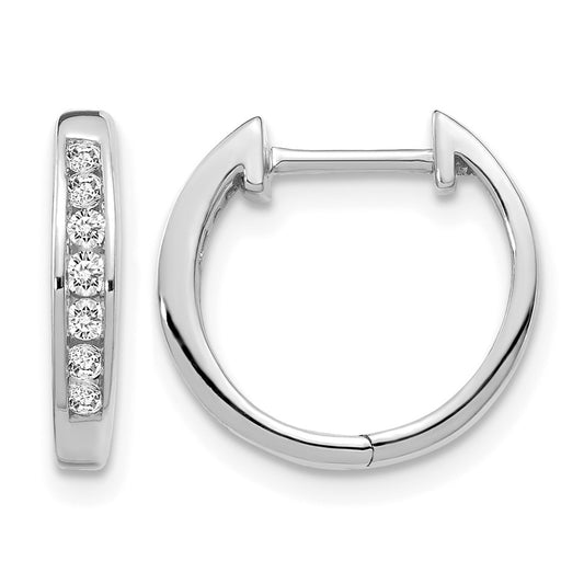 Diamond Hinged Hoop Earrings