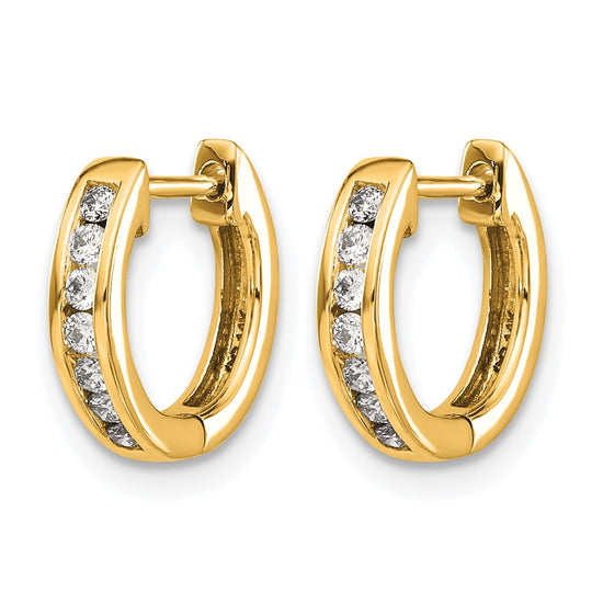 Diamond Hinged Hoop Earrings