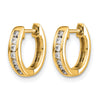 Diamond Hinged Hoop Earrings