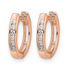 Gold Diamond Hinged Hoop Earrings