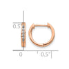 Gold Diamond Hinged Hoop Earrings