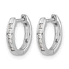 Gold Diamond Hinged Hoop Earrings