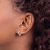 Gold Diamond Hinged Hoop Earrings