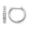 Gold Diamond Hinged Hoop Earrings