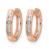 Gold Diamond Hinged Hoop Earrings