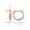 Gold Diamond Hinged Hoop Earrings