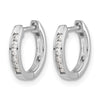 Gold Diamond Hinged Hoop Earrings