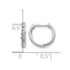Gold Diamond Hinged Hoop Earrings