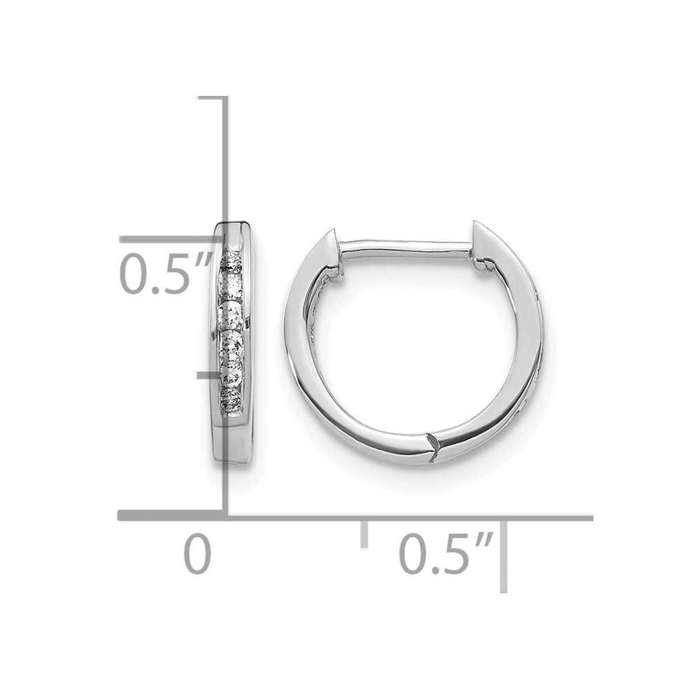 Gold Diamond Hinged Hoop Earrings