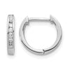 Gold Diamond Hinged Hoop Earrings