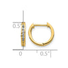 Gold Diamond Hinged Hoop Earrings