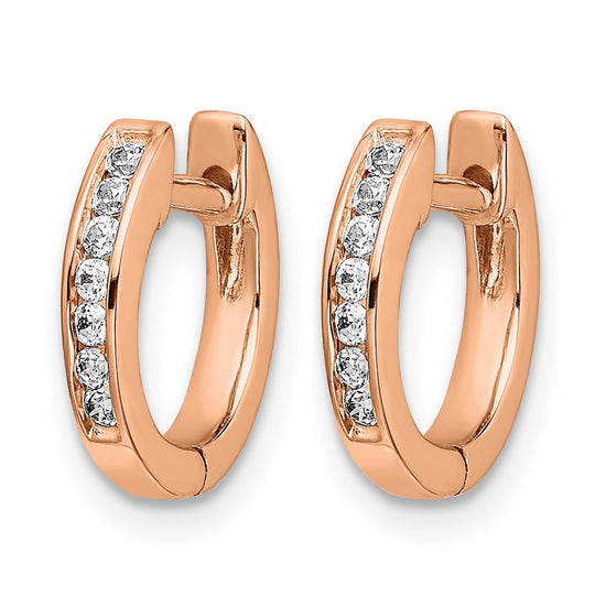 Diamond Hinged Hoop Earrings
