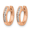 Diamond Hinged Hoop Earrings